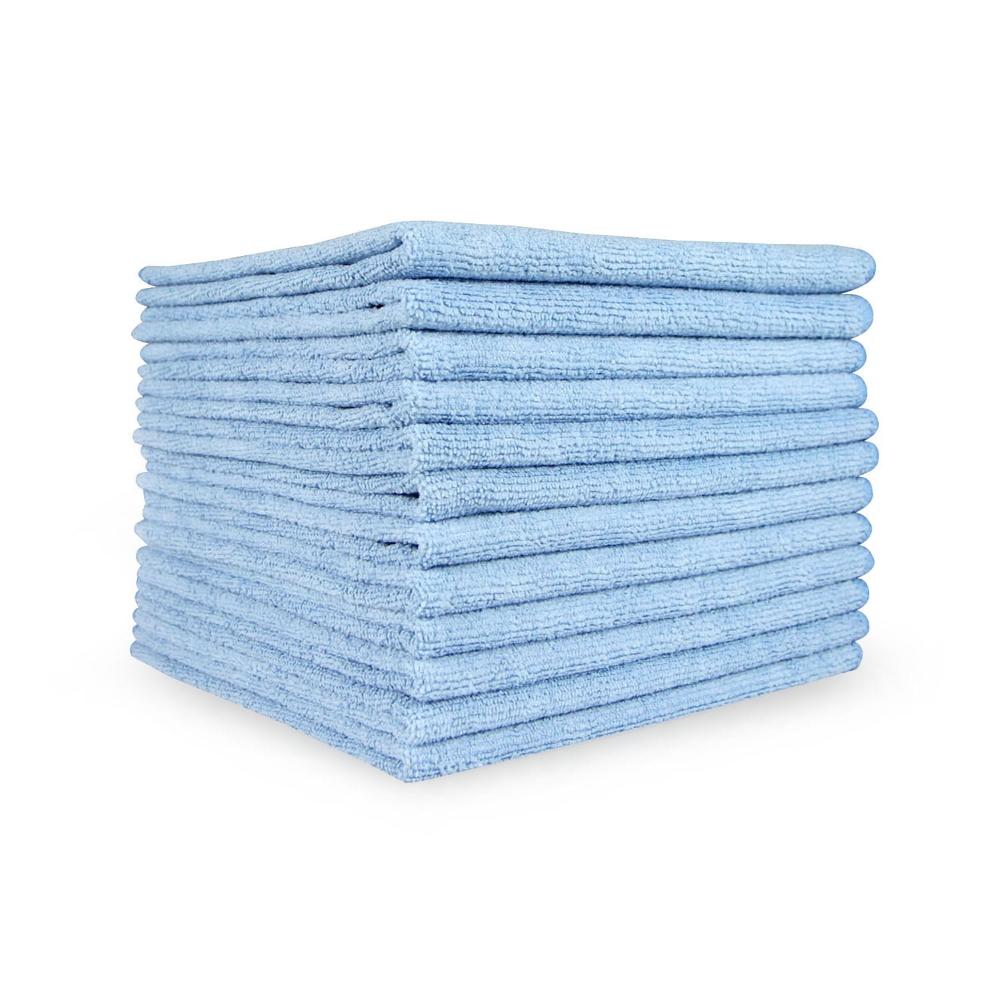 Blue Microfiber Towel - 16&#34; x 16&#34; - 49 Gram