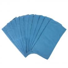 Anchor Wiping Cloth AM915103-Suede-Blue - Blue Microfiber Suede Window Cloths- 16" x16" - 44 Gram